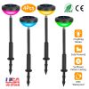 4Packs Solar Pathway Light Color Changing Garden Light Landscape Stake Ornamental Light for Yard Patio Lawn