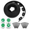 32.8 FT Non Dig Plastic Garden Edging Kit with Stakes for Lawn Flower Beds and Yard Borders