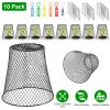 10 Pack Chicken Wire Plant Cloches Metal Garden Cages with Stakes and Labels for Plant Protection