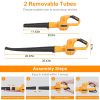 Cordless Handheld Leaf Blower with 2 Batteries 124 MPH 300 CFM