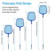 Pool Skimmer Leaf Rake with Fine Mesh Net and Telescopic Pole