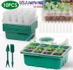 10 Pack 120 Cell Seed Starter Tray Kit with Humidity Domes