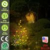 Solar watering can string light with hollow LED design, decorative fairy stake light for garden, pathway, yard, lawn, patio, and landscape.