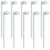 10 Pack 10 Inch Plant Support Stakes with Support Rings