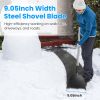 53 Inch Heavy Duty Snow Shovel with Ice Scraper Steel Blade