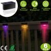6 Pack Solar Deck Lights with Acrylic Bubble Design, IP55 Waterproof, Warm White/Color Changing LED Step and Fence Lights for Patio and Garden.