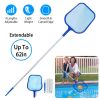 Pool Skimmer Leaf Rake with Fine Mesh Net and Telescopic Pole
