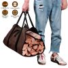 Durable Firewood Carrier Bag with Handle Fireplace Log Holder