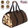Durable Firewood Carrier Bag with Handle Fireplace Log Holder