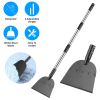 53 Inch Heavy Duty Snow Shovel with Ice Scraper Steel Blade