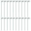 10 Inch Plant Support Stakes with Support Rings 10 Pack