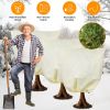 3 Pack Winter Plant Frost Cover Bags Reusable Nonwoven Drawstring Plant Freeze Protection