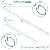 10 Pack 10 Inch Plant Support Stakes with Support Rings
