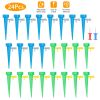 24 Pack Plant Watering Spikes Self Watering Devices with Slow Release Control Valves