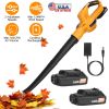 Cordless Handheld Leaf Blower with 2 Batteries 124 MPH 300 CFM