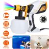 Electric HVLP Paint Sprayer Gun with 1200ML Detachable Container