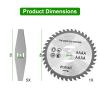 6Pcs High Carbon Steel Alloy Weed Cutter Attachments 5Pcs Metal Blades 1Pc Circular Saw Blade 6in Suitable for Weed Trimming Bush Pruning Tree Cutting