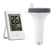 Wireless Floating Pool Thermometer with Digital Indoor Display, IP68 Waterproof, 196FT Range