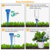 24 Pack Plant Watering Spikes Self Watering Devices with Slow Release Control Valves