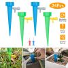 24 Pack Plant Watering Spikes Self Watering Devices with Slow Release Control Valves
