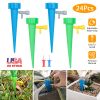 24 Pack Plant Watering Spikes Self Watering Devices with Slow Release Control Valves