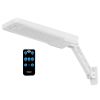 Solar outdoor wall light with 60 LEDs, PIR motion sensor, remote control, wireless design, and IP65 waterproof rating for garden and garage use.