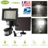 Solar Lights 1000lm Wall Lights Solar Flood Lights w/ Light Sensitivity 120° Motion Sensor IP65 Waterproof 180°Illumination Lamps for Garage Garden Fr