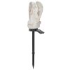 Solar praying angel statue garden light with LED, IP65 waterproof, outdoor decorative solar lamp for lawn, yard, driveway, and walkway.