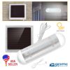 LED Solar Powered Security Light Kit with Pull Switch for Home and Shed
