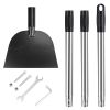 53 Inch Heavy Duty Snow Shovel with Ice Scraper Steel Blade