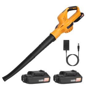 Cordless Handheld Leaf Blower with 2 Batteries 124 MPH 300 CFM