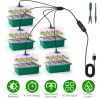 5 Pack Seed Starter Tray Kit with Grow Light and Humidity Dome