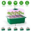 5 Pack Seed Starter Tray Kit with Grow Light and Humidity Dome