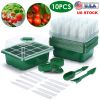 10 Pack 120 Cell Seed Starter Tray Kit with Humidity Domes