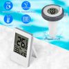 Wireless Floating Pool Thermometer with Digital Indoor Display, IP68 Waterproof, 196FT Range