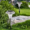 8 Pack Solar Garden Pathway Lights, IP44 Waterproof Color Changing Landscape Lamps with 10 Hour Runtime for Yard, Driveway, and Walkway.