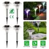 4 Pack Solar Garden Pathway Lights, IP44 Waterproof Color Changing Landscape Lamps with 10 Hour Runtime for Yard, Driveway, and Walkway.