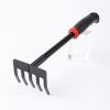 Five Tooth Garden Rake Tool for Weeding and Digging