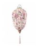 14 Inch Beige Peony Chinese Hanging Lantern