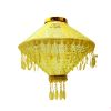 14 Inch Classic Yellow Tassel Hanging Lantern for Festival Decor