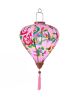 14 Inch Pink Floral Chinese Diamond Hanging Lanternl