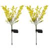 LED Canola Flower Stake Light Outdoor Garden Pathway Patio Decor