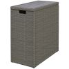 17 Gallon Wicker Outdoor Storage Box for Patio Cushions