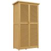 5 x 3 FT Wooden Garden Storage Shed with Asphalt Roof