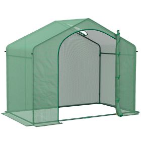 6 x 3 x 5 FT Walk In Greenhouse with PE Cover and Steel Frame