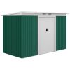 9 x 4.5 x 5.5 FT Metal Garden Storage Shed with Tool Storage
