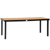 8 Person Rectangular Outdoor Dining Table with HDPE Wood Top