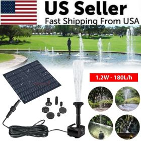 Solar Power Fountain Submersible Floating Water Pump for Bird Bath Pond Pool Garden
