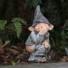 Funny Pooping Naughty Gnome Resin Garden Statue Outdoor Ornament