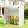 Mini greenhouse, portable greenhouse, planting rack, plant rack, white